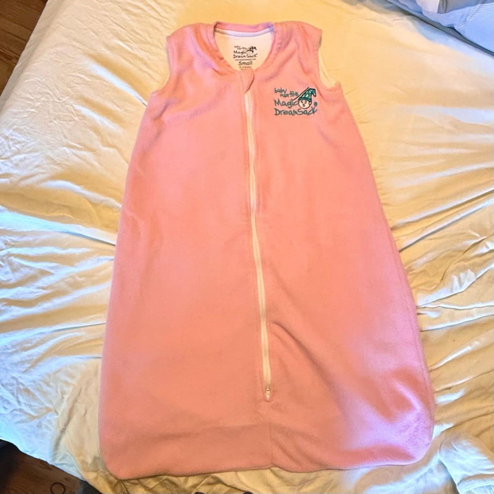 Baby Merlin’s Magic Dream Sack Pink Fleece Small 6-12 Months